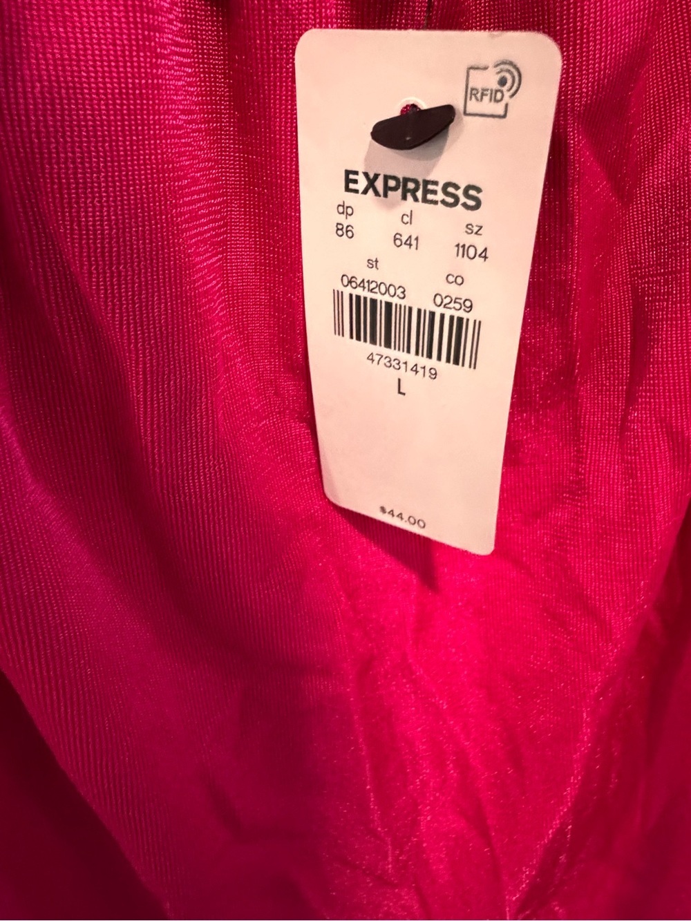 Express Bright Fuchsia Braided-Strap Camisole - Picture 3 of 3